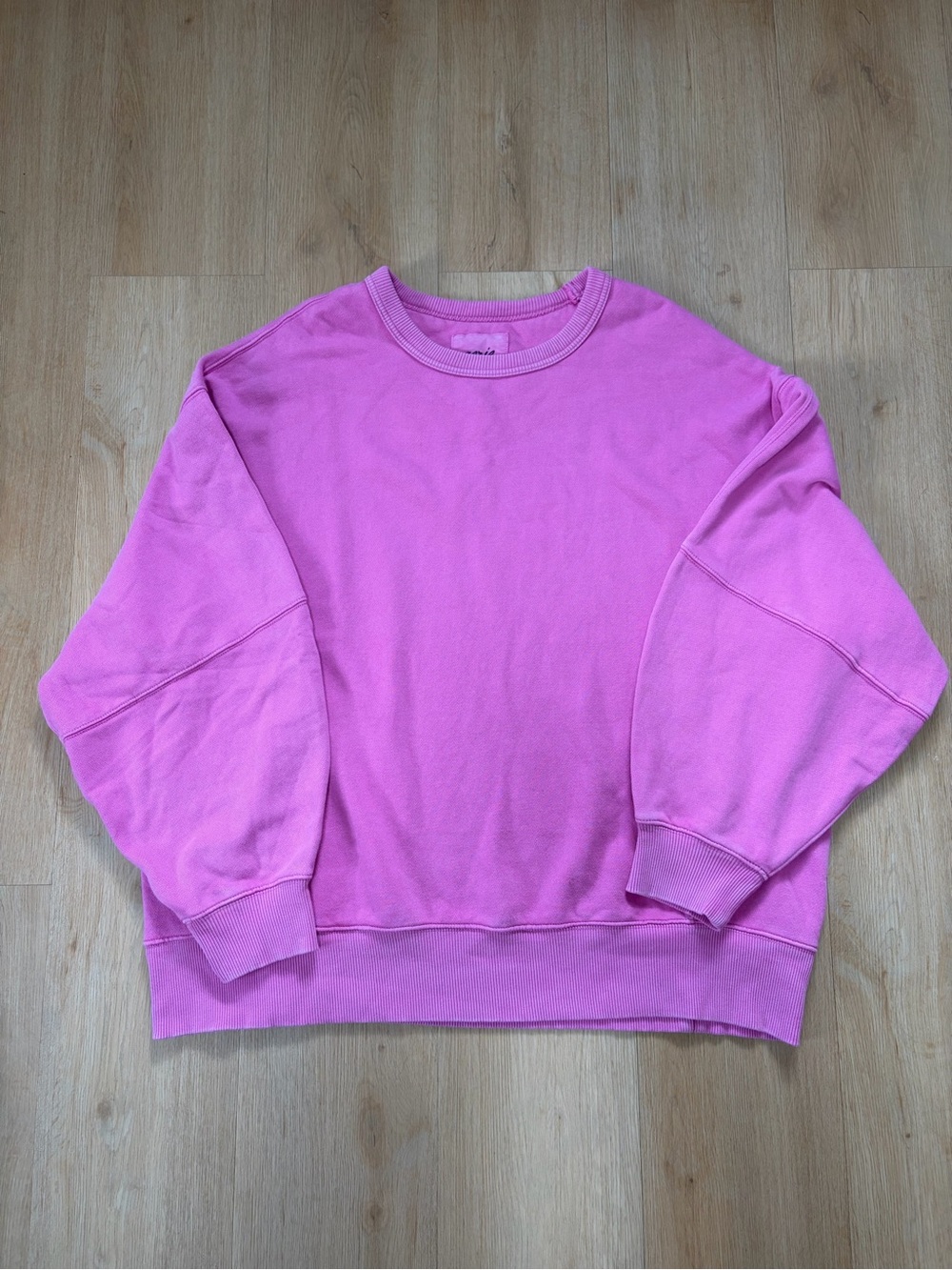 aerie Oversized Crewneck Sweatshirt in Pink - Picture 3 of 10